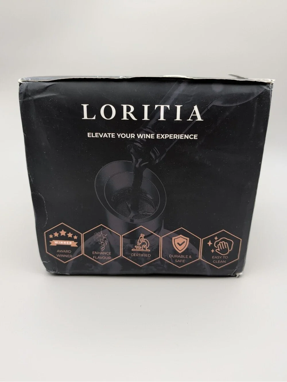 Loritia Wine Decanter - Enhance Flavor and Sediment Filtration